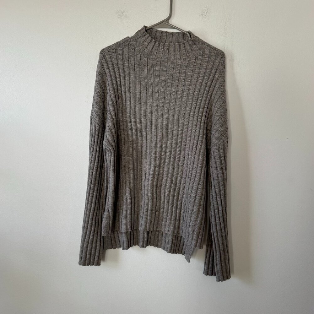 Tularosa Ribbed Hi-Neck Sweater Grey